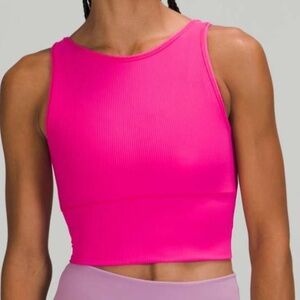 NWT Lululemon Power Pivot Tank Sonic Pink Size 0 Retail $58.00